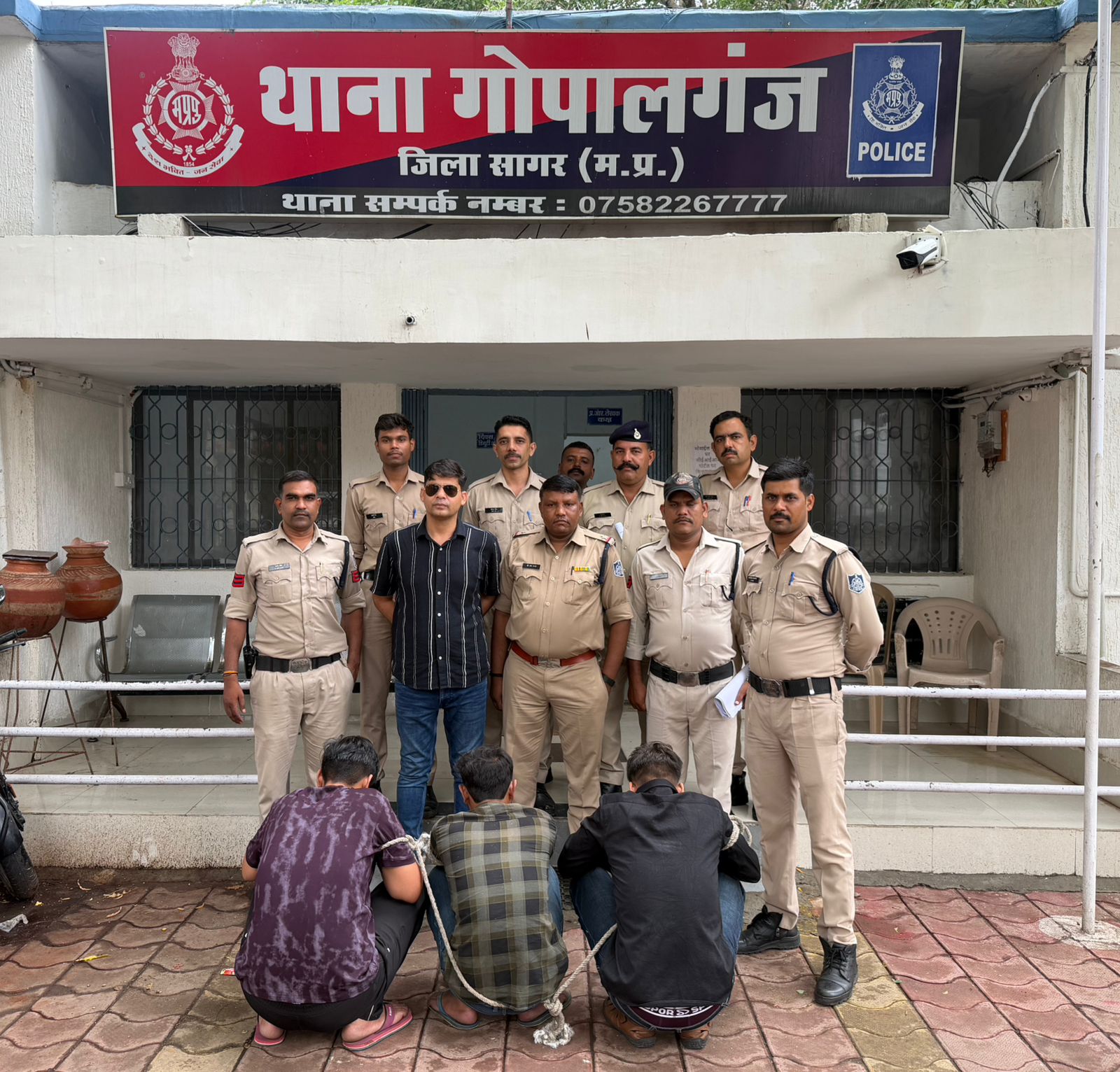 अपहरण और जानलेवा हमले के मामले में गोपालगंज पुलिस की बड़ी कार्रवाई, 3 आरोपी गिरफ्तार